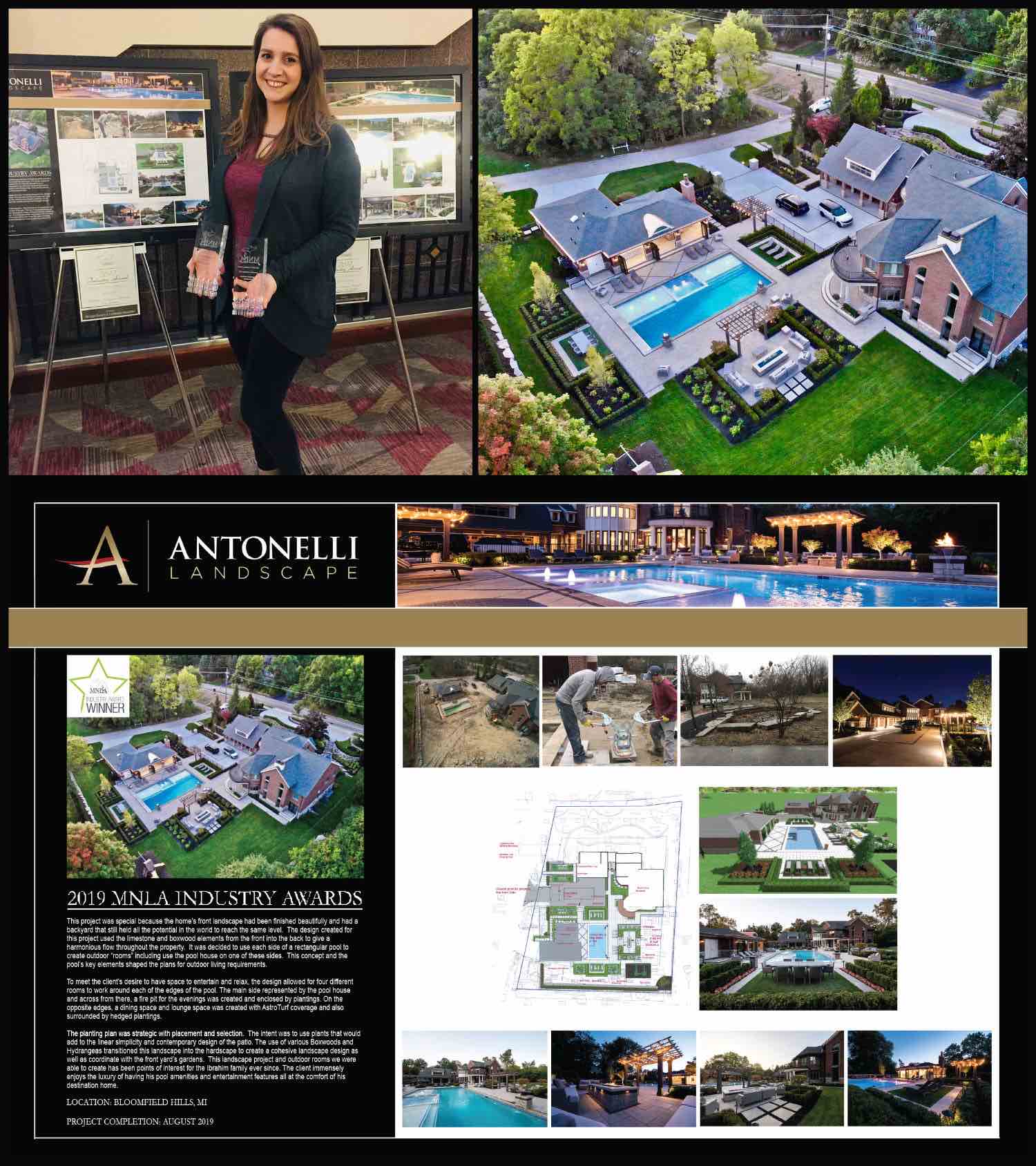 MNLA 2019 Industry Award _ Residential Landscape Design & Installation _ _Destination Dream Home_ - Bloomfield Hills