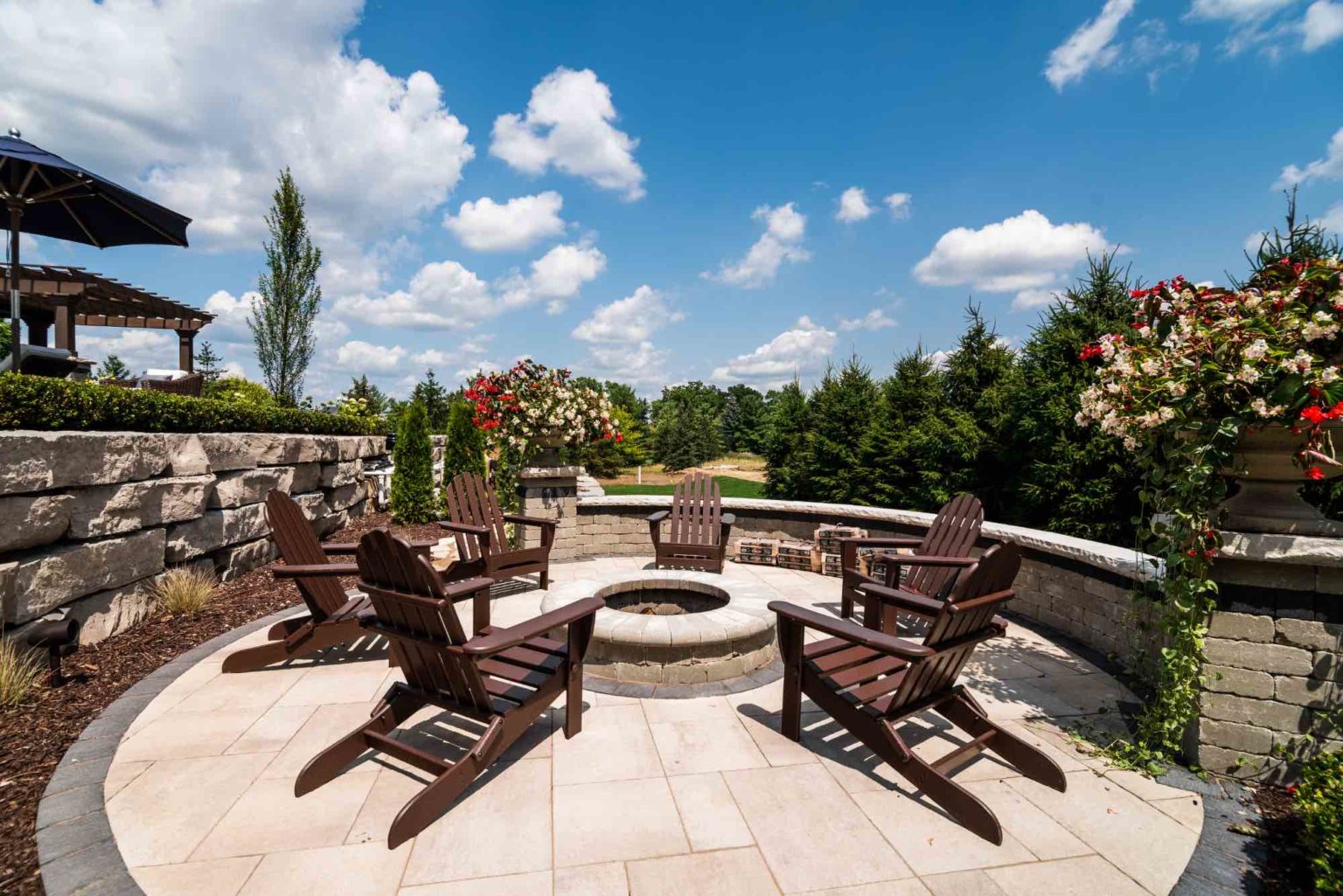 patio ideas, patio design ideas, bbq grills, built in grill, Antonelli Landscape, Antonelli Landscape pool spa, outdoor grilling station, pavers near me, unilock pavers, fire pit, custom fire pit near me, Oakland twp fire pits