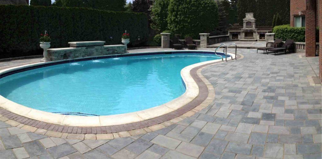 kidney pool, in-ground pool and patio ideas