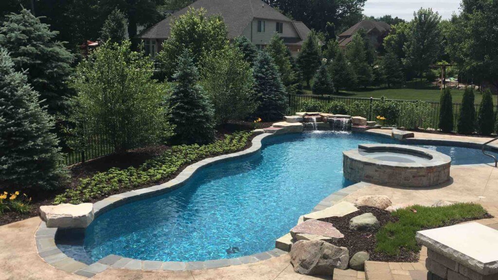 michigan custom pools, inground pools, organic pools, backyard ideas