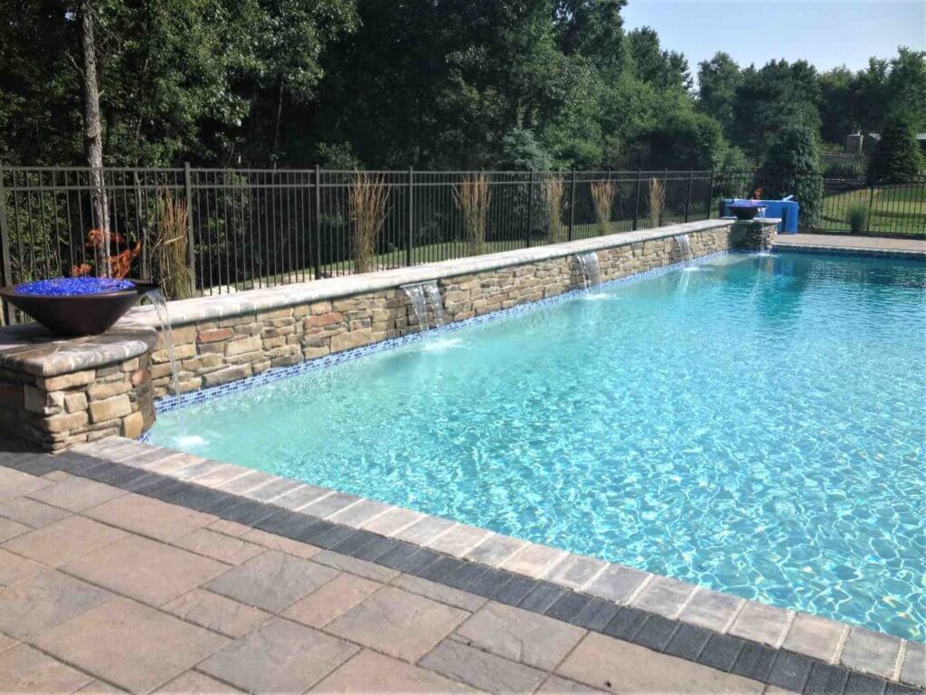 pool designs, patio designs, landscaping
