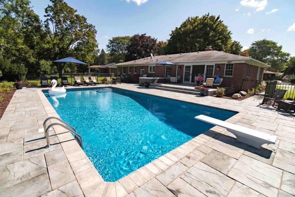 backyard ideas in-ground pool design
