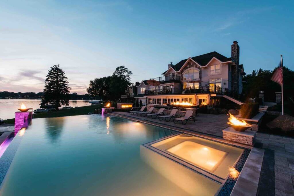 In-ground Pool and Pool Lights