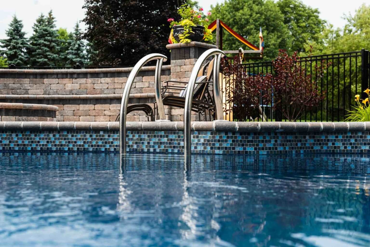 entry ladder into pool