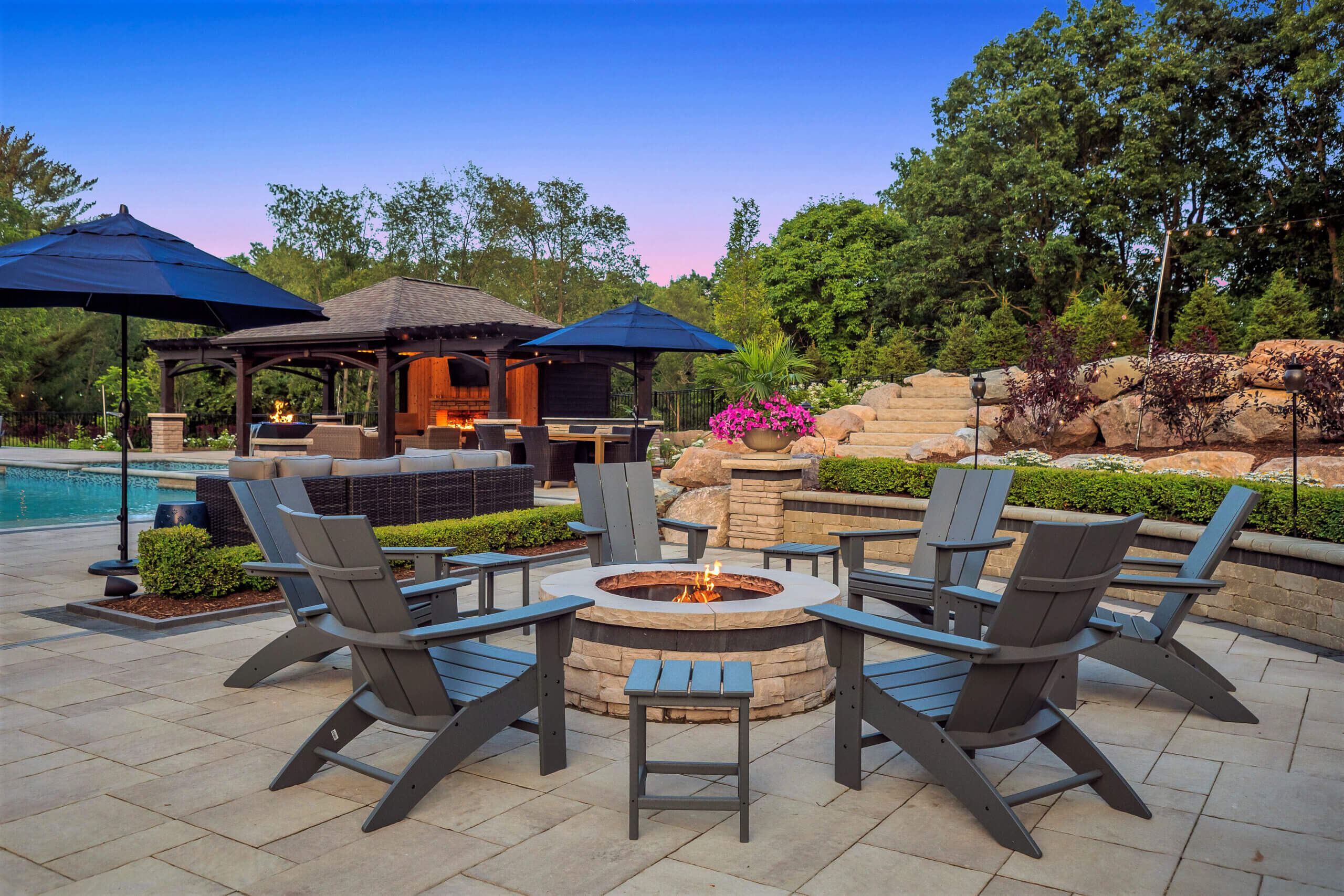 gunite pools, patio pavers, concrete paving, inground pools, pool and spa, fire bowls, patio covers in michigan, patio ideas, pool inspo, gazebos in michigan, cabanas in Michigan, backyard design, backyard landscape design, fire bowls, pool fountains, concrete builders, unilock, outdoor fireplaces in michigan, jacuzzi, outdoor hot tubs, pergola, gazebo, backyard ideas, patio design near me, fire glass, backyard ideas, landscape architecture, landscaping services, outdoor design inspo, cabana, fire pit, fire pits near me, brick paving, patio stones, patio steps